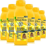 6x Garnier Ultimate Blends Hair Food Nourishing Banana Shampoo 350ml