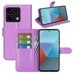 Xiaomi Poco X6 5G PU Wallet Case Purple