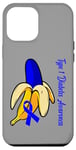 Coque pour iPhone 14 Plus Type One Diabetes Diabetic T1D Funny Banana Lover Blue