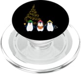 Musical Penguins Singing Carols Christmas Penguin Lover PopSockets PopGrip for MagSafe