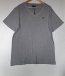 JEAN-LOUIS SCHERRER T-SHIRT HOMME EN COTON ET VISCOSE COLORIS GRIS CHINE XXL