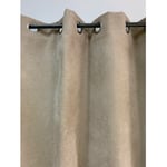 Rideau beige Uni Phonique, Isolant, Thermique et Occultant - 140x260cm - Beige