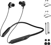 [Paquet De 2] Bi2 Écouteurs Bluetooth Tour De Cou, Bluetooth Oreillette Sans Fil Magnetique, Ecouteurs Bluetooth Sans Fil Usb C, Casque Bluetooth Sport, Pour Course, Fitness, Extérieur.[L615]