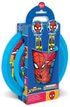 Set pour le Repas de Bébé pour Enfants Plastique 5 Pièces Spiderman MARVEL