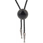 Native American Bolo Tie Rodeo Cowboy Läder Halsband Western Halsband Kostym Tillbehör För Män, Kvinnor  (FMY)