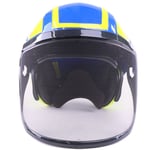 Combiné casque Protos Integral Forest, bleu/jaune - Bleu/Jaune