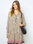 Gerard Darel Saline Floral Dress, Cream/Multi