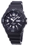 Casio Quartz Analog 100M Black Resin Strap Dress Mens Watch MRW-200H-1B2VDF