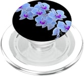 Magnifique orchidée bleue Phalaenopsis en forme de mania PopSockets PopGrip pour MagSafe