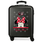 Disney My Pretty Bow Valise de cabine noire 38 x 55 x 20 cm rigide ABS fermeture à combinaison latérale 34 L 2,66 kg 4 roulettes doubles bagage à main