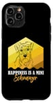 Coque pour iPhone 11 Pro Happiness is a Mini Schnauzer Dog Funny Schnauzer Citations