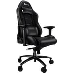 KLIM eSports - Chaise Gaming Noire + Simili Cuir et Matériaux Premium Haute Qualité + Chaise Gamer inclinable + Coussin