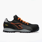 Diadora Homme Glove Tech Low Pro S3 SRA HRO ESD Chaussure de Piste d'athlétisme, Asphalt/Orange Fluo, 47 EU