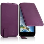 Housse Etui Clapet Couleur Violet Universel M Pour Blackberry Priv