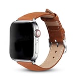 (vaaleanruskea) Starlight nahkaranneke Apple Watch 7 Band 6 Se 5 4 45mm 42mm Iwatch Series 3 2 44mm 40mm kellorannekkeille 38mm 41mm - kellon rannekkeet