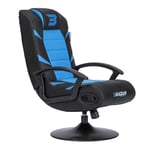 BraZen Gaming Chairs Pride 2.1 Bluetooth Surround Sound Gaming Chair Black/Blue