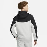 Nike FB7921-064 Tech Fleece Sweatshirt Men's DK GREY HEATHER/BLACK/WHITE Size L-T