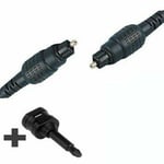 TOSLink SPDIF Optical Cable Lead with 3.5mm adapter -1m