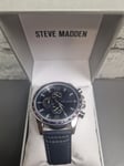 Steve Madden mens watch New In Box, Free UK Post, Xmas Gift, Blue