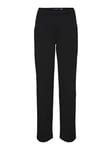 VERO MODA Vmzamira Mr Slim Pantalon Droit, Noir, M Grande Femme