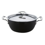 Casserole Dish with Lid Anodized Style Large Family Cookware - 26 cm