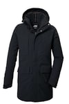 killtec Homme Parka fonctionnelle/parka avec capuche amovible KOW 80 MN PRK, schwarz, L, 41848-000