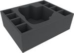 Feldherr 100mm Full-size foam tray with base -  BE' LAKOR  and 8 additional miniatures - 9 cut outs