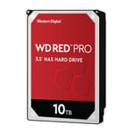 WD Red Pro WD102KFBX - Disque dur - 10 To - interne - 3.5" - SATA 6Gb/s - 7200 tours/min - mémoire tampon : 256 Mo