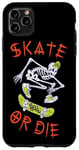 Coque pour iPhone 11 Pro Max Skate or Die – Patineur squelette style Halloween