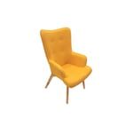 Fauteuil Helsinki Jaune Design Patchwork Home Deco Factory