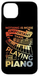 Coque pour iPhone 14 Plus Clavier de piano Motivation Design pour Pianiste