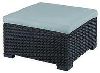 Allibert 'California' Table Basse D'Extérieur Jardin Avec Coussin Graphite