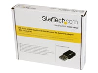 Startech.Com Usb 2.0 Ac600 Mini Dual Band Wireless-Ac Network Adapter - 1T1r 802.11Ac Wifi Adapter - 2.4Ghz / 5Ghz Usb Wireless (Usb433wacdb) - Nettverksadapter - Usb 2.0 - Wi-Fi 5 - Svart