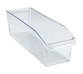 WENKO Organiseur de Cuisine S | Boite de Rangement frigo Transparent | Bac pour frigo | Pet adapté au Contact Alimentaire | 10x9,5x31 cm | Transparent