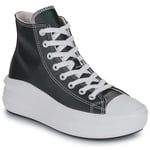 Converse Höga sneakers CHUCK TAYLOR ALL STAR MOVE PLATFORM LEATHER Svart dam