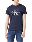 Calvin Klein Jeans Men's Core Monologo Slim Tee J30j320935 S/S T-Shirts, Blue, S