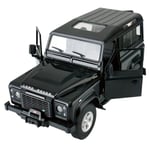 Rastar R/C Land Rover Defender 1:14 -maasturi, musta