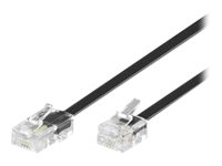 Microconnect Modular - Nätverkskabel - Rj-11 (Hane) Till Rj-45 (Hane) - 1 M - Svart