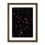 Artery8 Hubble Space Telescope Image A Look Into The Universe's Past Ultra Deep Field Near Infrared View Of Distant Galaxies Billions Of Light Years Away Artwork Framed Wall Art Print 18X24 Inch