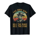 The Ones Who Sell Panic Sell Cure Vintage Plague Doctor T-Shirt