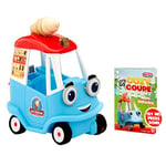 little tikes 661259EUC Let's Go Cozy Coupe-Ice Cream Truck-Mini Vehicle for Tabletop & Floor Push Play Car Fun-Suitable for Toddlers from 3 Years