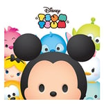 Disney Tsum Tsum Big Faces 40 x 40cm Canvas Prints, Polyester, Multi-Colour, 40x40x3.2 cm