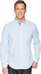 Nautica Men's Classic Fit Stretch Solid Long Sleeve Button Down Shirt, Powder Blue, Large