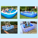 Inflatable Swimming Pool Adults Kids Bathing Tub Outdoor Sw C