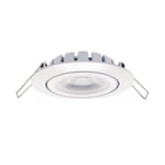 LED system 10W LED spotlight Ra80 IP44 vit supertunn endast 27mm djup