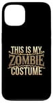 Coque pour iPhone 13 Voici mes mèmes de costume de zombie