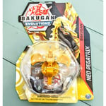 Bakugan Evolutions Aurelus Neo Pegatrix Gold 2 Cards 1 sheet New and Sealed