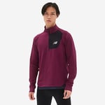 New Balance Heat Grid Half Zip Trøye Rød | Lett, Pustende & Komfortabel til Løping