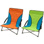 AK Sport Chaise de plage, Matériaux mélangés, Orange/Bleu and Bleu/Vert