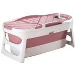 Baignoire pliante avec couvercle - rose